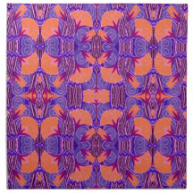 Art Deco Patroon - Vet Paars en Oranje
