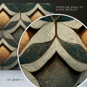 Art Deco Pattered Dice 4 Decor Art Nouveau Tegeltje