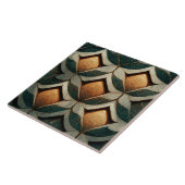 Art Deco Pattered Dice Five Decor Art Nouveau Tegeltje (Zijkant)