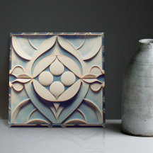 Art Deco Pattered Wall Decor Art Nouveau Keramiek