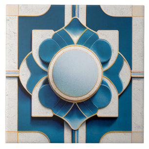 Art Deco Pattered Wall Decor Art Nouveau Keramiek Tegeltje