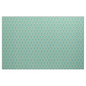 Art Deco Pattern 01 - Blauwgroen op Gebroken Wit Stof (Yard (91,4 cm))