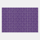 Art Deco Pattern 07 - Gebroken wit op Cadbury Paar Inpakpapier Vel (Voorkant)
