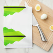 Art Deco pattern 3 in Light Green Tea Towel Theedoek (Quarter Fold)