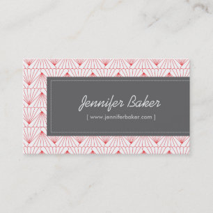  Art Deco Pattern- Bakkerij, Snoep, Stylist Visitekaartje