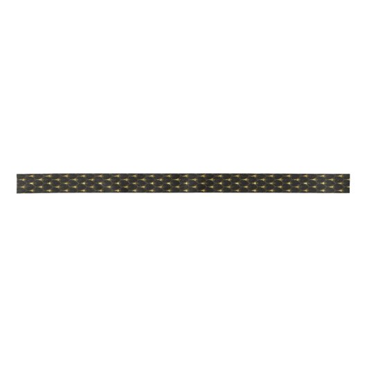 Art Deco Pattern Gold en Black Lint (Voorkant)