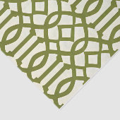 Art Deco Pattern Green Tissuepapier (Detail)