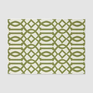 Art Deco Pattern Green Tissuepapier