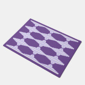 Art Deco Pattern in Lila Deurmat (Schuin)