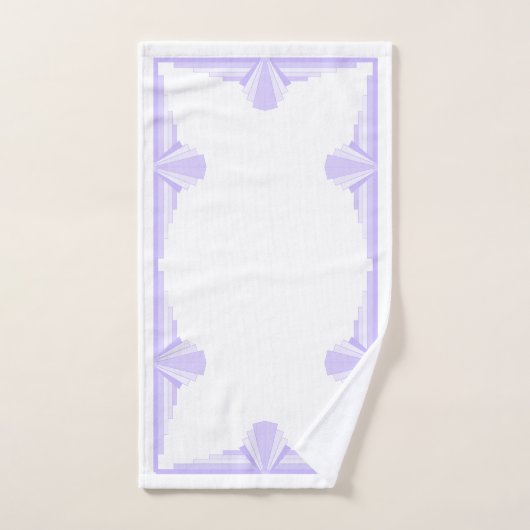 Art Deco Pattern in Lila Handdoek (Handdoek)