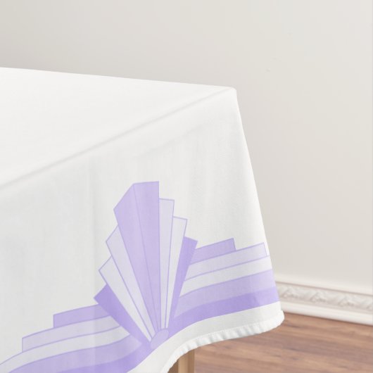 Art Deco Pattern in Lila Tafelkleed (Voorbeeld)