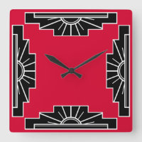 Art Deco Pattern in Red