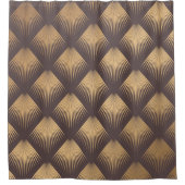 Art Deco Pattern Naadloze gouden achtergrond. Mini Douchegordijn (Voorkant)