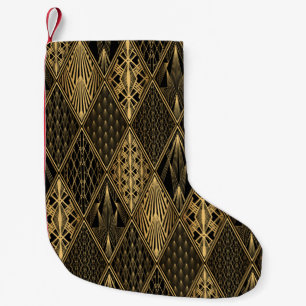 Art Deco Pattern. Seamless black and gold backgrou Kleine Kerstsok