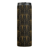 Art Deco Pattern. Seamless black and gold backgrou Thermosbeker (Achterkant)
