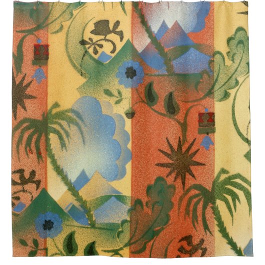 Art Deco Pattern Shower Curtain Douchegordijn (Voorkant)