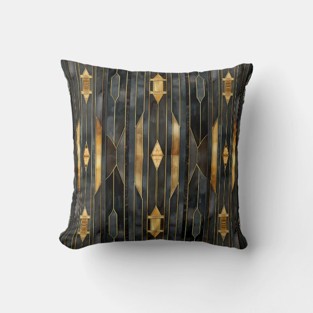Art Deco Pattern-Sierkussen Kussen (Voorkant)