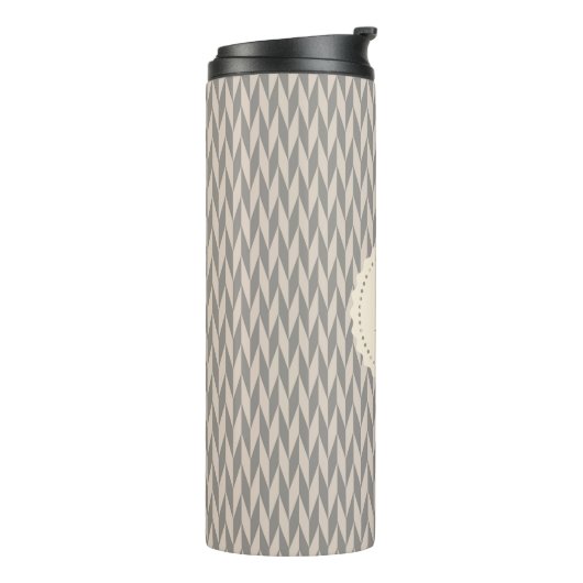Art deco pattern thermosbeker (Gedraaid links)