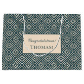 Art Deco Pattern voor Mannen Groot Cadeauzakje (Voorkant)