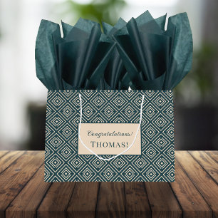 Art Deco Pattern voor Mannen Groot Cadeauzakje