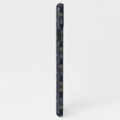 Art Deco pattern with geometric shapes in gold iPhone Hoesje (Rechterkant)