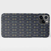 Art Deco pattern with geometric shapes in gold iPhone Hoesje (Achterkant horizontaal)
