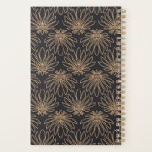 Art Deco pattern with gold floral motifs  (Dos)