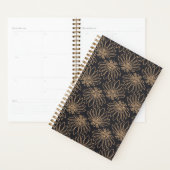 Art Deco pattern with gold floral motifs  (Devant avec enveloppe)