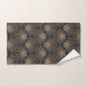 Art Deco pattern with gold floral motifs  (Serviette à main)