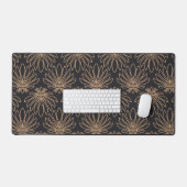 Art Deco pattern with gold floral motifs  (Clavier et souris)