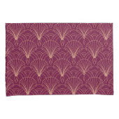 Art Deco pattern with gold geometric fan motifs  Kussensloop (Voorkant-Rechts)