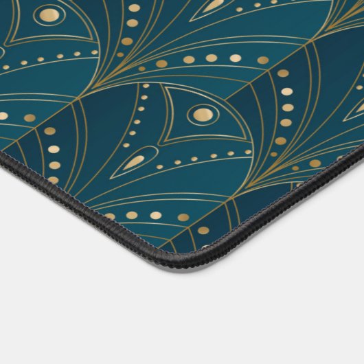 Art Deco pattern with gold geometric shapes (Coin)