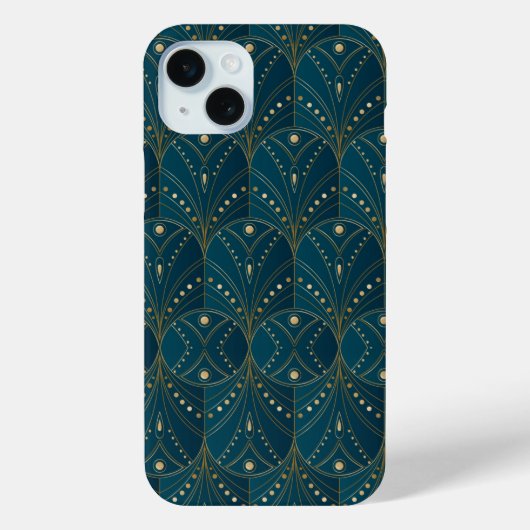Art Deco pattern with gold geometric shapes Case-Mate iPhone Case (Achterkant)
