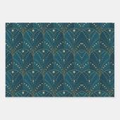 Art Deco pattern with gold geometric shapes Inpakpapier Vel (Voorkant 3)
