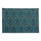 Art Deco pattern with gold geometric shapes Kussensloop (Achterkant-Rechts)