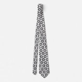 Art Deco Pattern - Zwart op wit Stropdas (Achterkant)