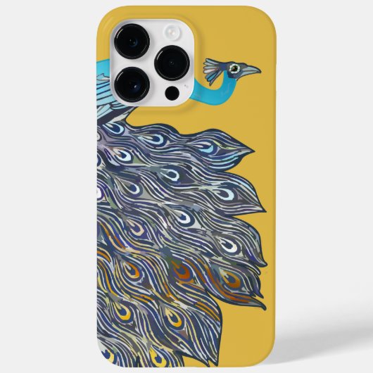 Art Deco Peacock Case-Mate iPhone Case (Achterkant)
