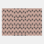 Art Deco Pearls Anthracite en White Pattern Inpakpapier Vel (Voorkant)