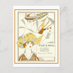  Art Deco Pet Advertentie Briefkaart