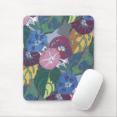Art Deco Petunias - Mousepad Muismat (Met muis)