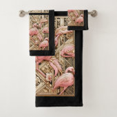 Art Deco Pink Flamingo (En situation)