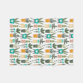Art Deco Planter Fleece Deken (Voorkant (Horizontaal))