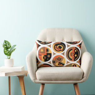 Art Deco Pochoir Jazz geometrische cirkels uit het Kussen