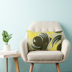 Art Deco Pochoir Jazz geometrische cirkels uit het Kussen