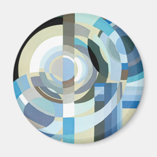Art Deco Pochoir Jazz Geometrische Vormen Vintage Magneet
