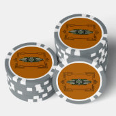 Art Deco ~ Poker chipset Chips (Opstapeling)