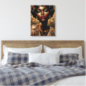 Art Déco Portrait afro-américain (Insitu(Chambre))