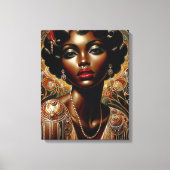 Art Déco Portrait afro-américain (Recto)