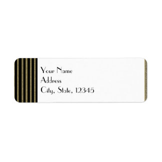 Art Deco Posh Bruiloft Label