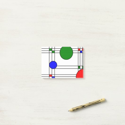 Art Deco Post-it® Notes (Op bureau)